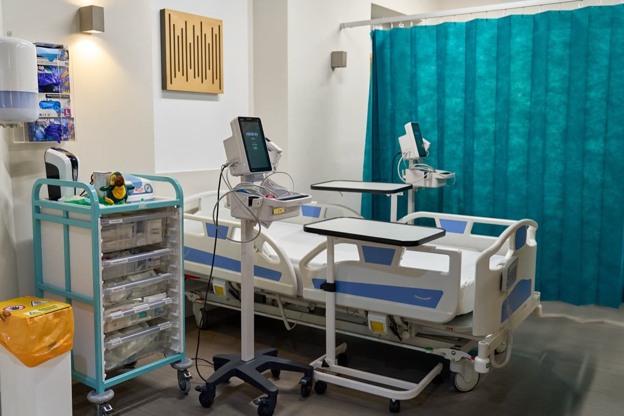 A modern medical laboratory and diagnostic testing